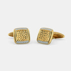 0.192 Ct Round cufflinks with Purity of 18Kt