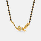 0.026 Ct Round mangalsutra with Purity of 18Kt