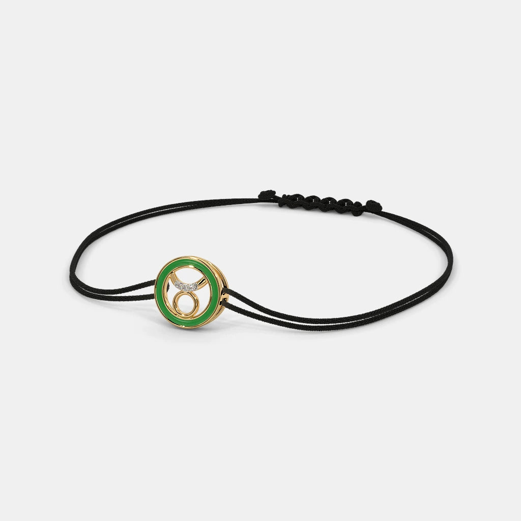 0.008 Ct Round adjustableBracelets with Purity of 14Kt