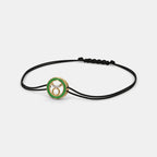 0.008 Ct Round adjustableBracelets with Purity of 14Kt