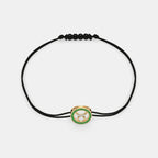 0.008 Ct Round adjustableBracelets with Purity of 14Kt