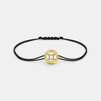 0.011 Ct Round adjustableBracelets with Purity of 14Kt