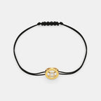 0.011 Ct Round adjustableBracelets with Purity of 18Kt