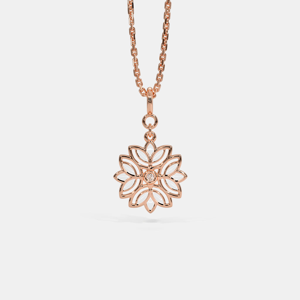 0.015 Ct Round charms with Purity of 18Kt