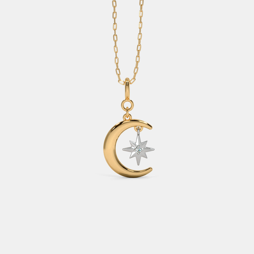 0.010 Ct Round charms with Purity of 18Kt