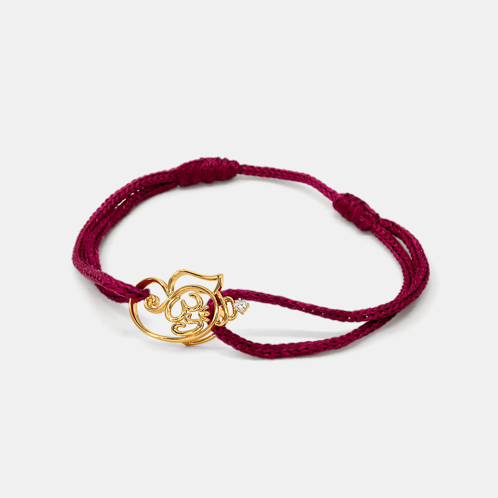 0.015 Ct Round adjustableBracelets with Purity of 14Kt