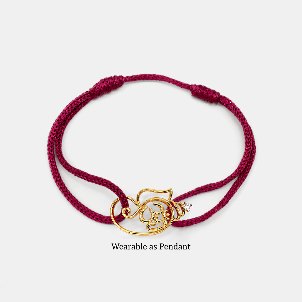 0.015 Ct Round adjustableBracelets with Purity of 18Kt