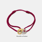 0.058 Ct Round adjustableBracelets with Purity of 14Kt