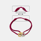 0.058 Ct Round adjustableBracelets with Purity of 14Kt