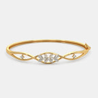 0.285 Ct Round bangles with Purity of 18Kt