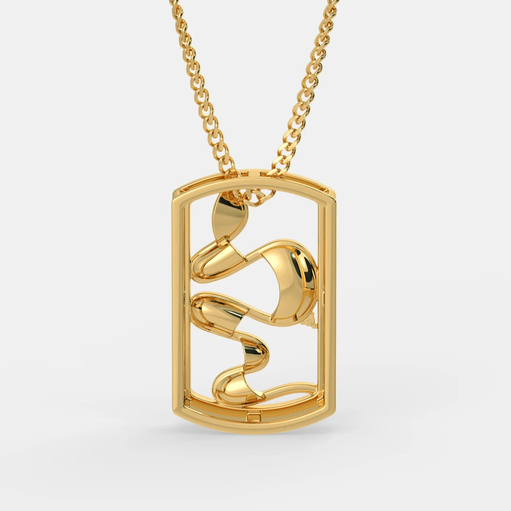 0.005 Ct Round Pendants with Purity of 18Kt