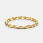 0.800 Ct round bangles with Purity of 18Kt