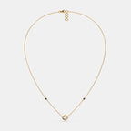 0.022 Ct Round mangalsutra with Purity of 14Kt