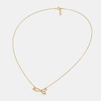 0.005 Ct Round necklaces with Purity of 18Kt