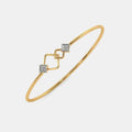 0.080 Ct Round bangles with Purity of 14Kt