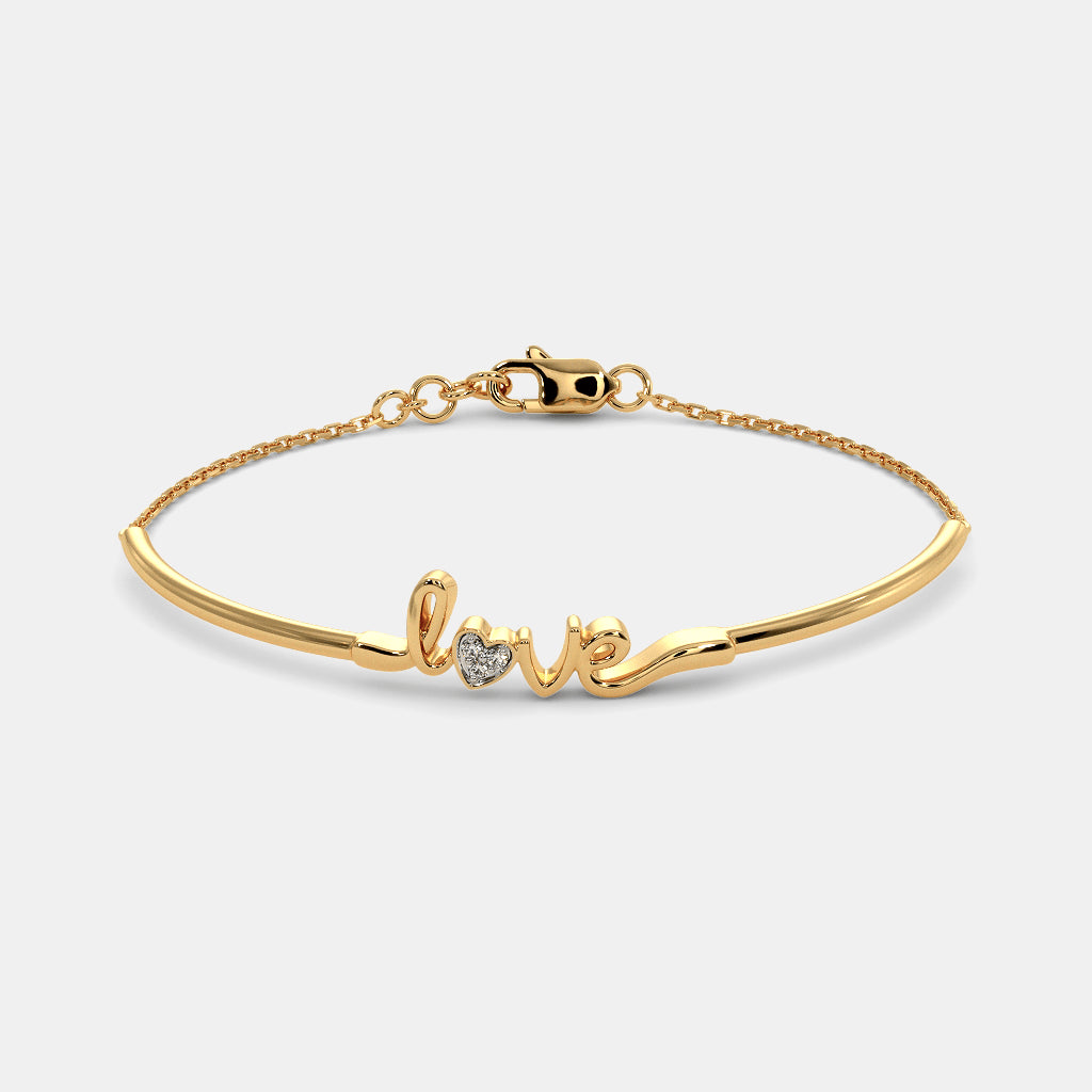 0.030 Ct Round bangles with Purity of 14Kt