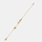 0.086 Ct Round bracelets with Purity of 18Kt