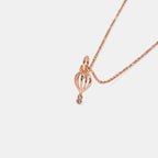 0.010 Ct Round Pendants with Purity of 18Kt