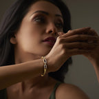 0.520 Ct Round bangles with Purity of 18Kt