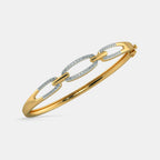 0.520 Ct Round bangles with Purity of 14Kt
