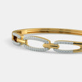 0.520 Ct Round bangles with Purity of 18Kt