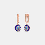 0.140 Ct Round Earrings with Purity of 14Kt