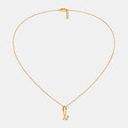 0.015 Ct Round necklaces with Purity of 14Kt