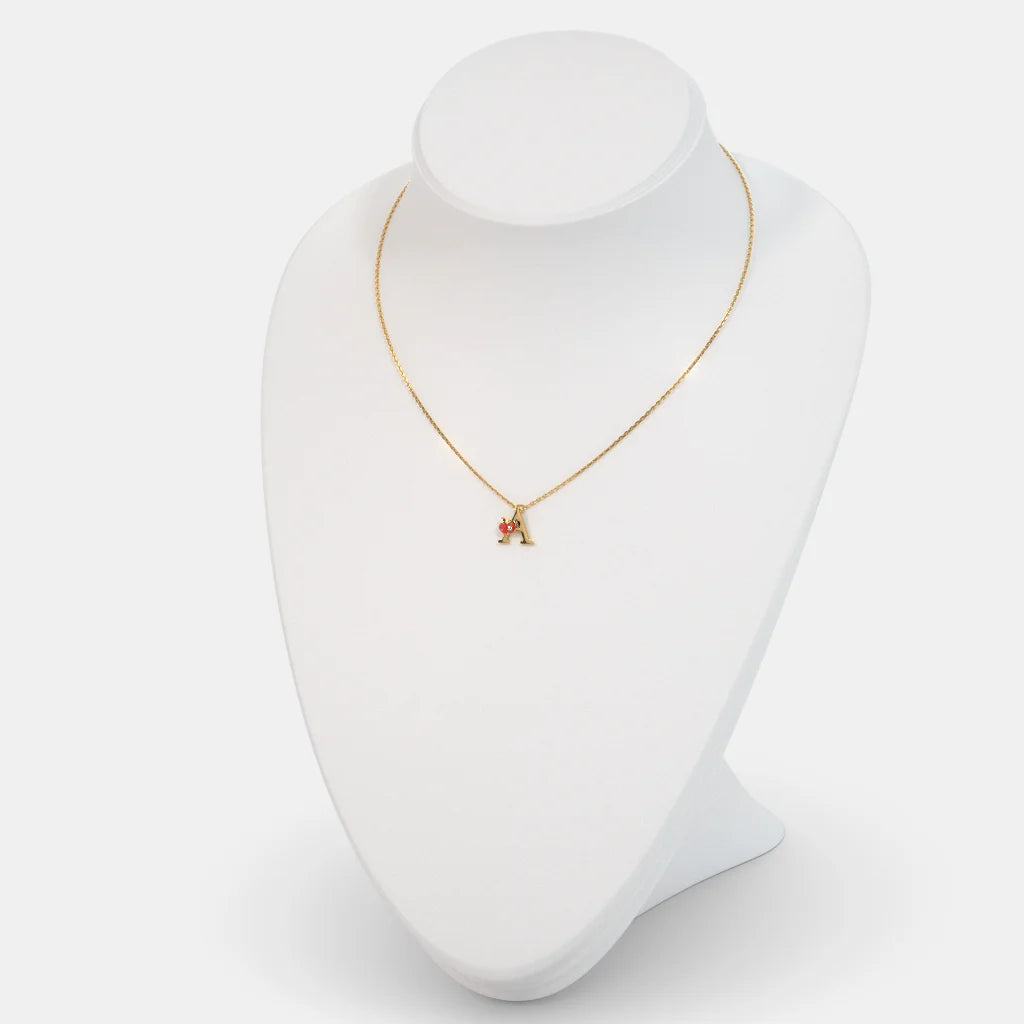 0.006 Ct Round necklaces with Purity of 14Kt
