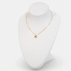0.006 Ct Round necklaces with Purity of 18Kt