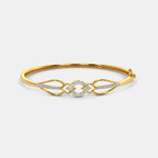 0.278 Ct Round bangles with Purity of 14Kt