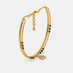 0.040 Ct Round bangles with Purity of 14Kt