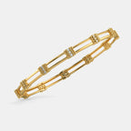 0.540 Ct Round bangles with Purity of 18Kt