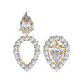 2.96 Ct Earring Pear Brilliant 18Kt Gold