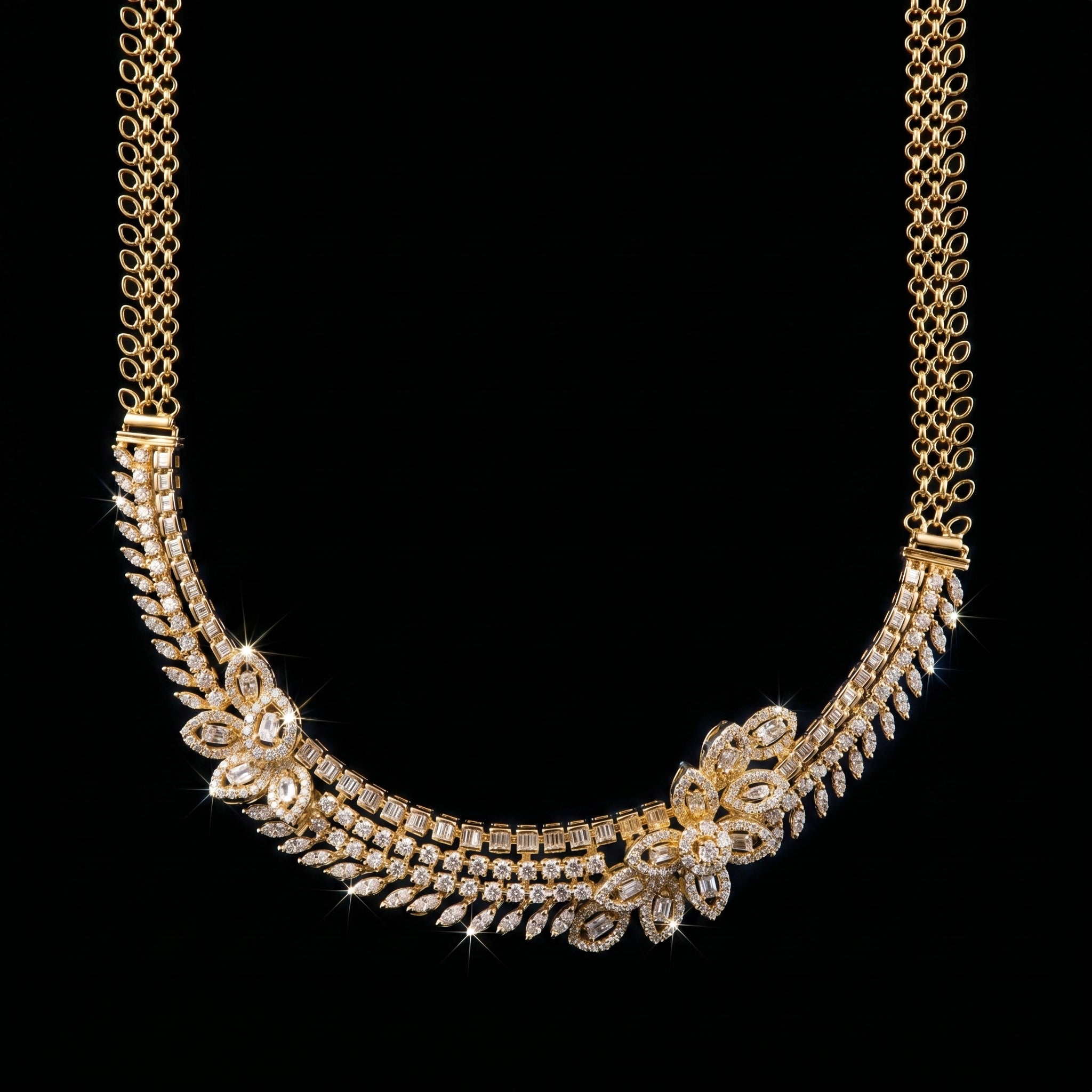 7.42Ct of Necklace With Purity of 14K