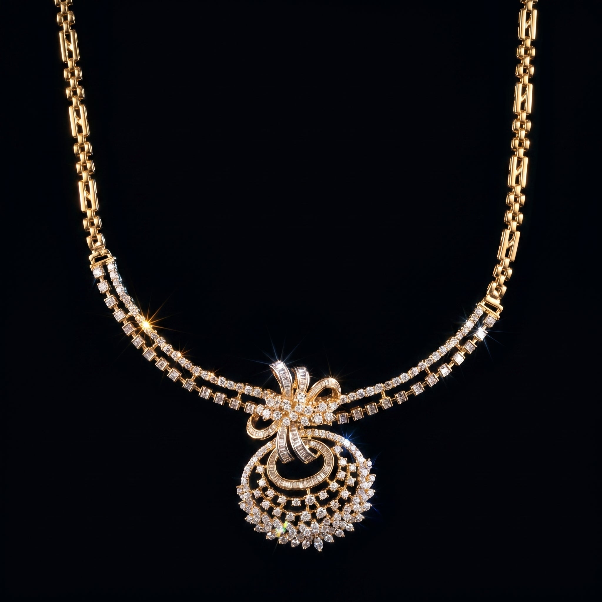 3Ct of Necklace With Purity of 14K