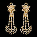 2.95Ct of Long Earring With Purity of 14K