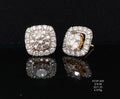 5.31 carat lab-grown diamond earrings in 18kt gold front view
