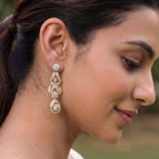 1.79Ct of Long Earring With the Purity of 14K