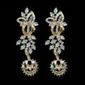 2.91Ct of Long Earring with the Purity of18K