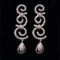 2.38Ct of Long Earring with the Purity of18K