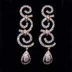 2.38Ct of Long Earring with the Purity of18K