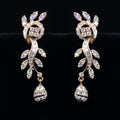 1.5Ct of Long Earring with the Purity of18K