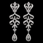 2.55Ct of Long Earring with the Purity of18K