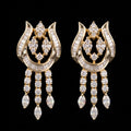 1.51Ct of Long Earring with the Purity of18K