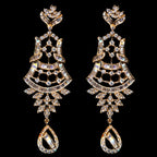 3.39Ct of Long Earring with the Purity of18K