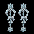 1.1Ct of Long Earring with the Purity of18K