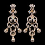 3.41Ct of Long Earring with the Purity of18K