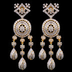 6.53Ct of Long Earring with the Purity of18K