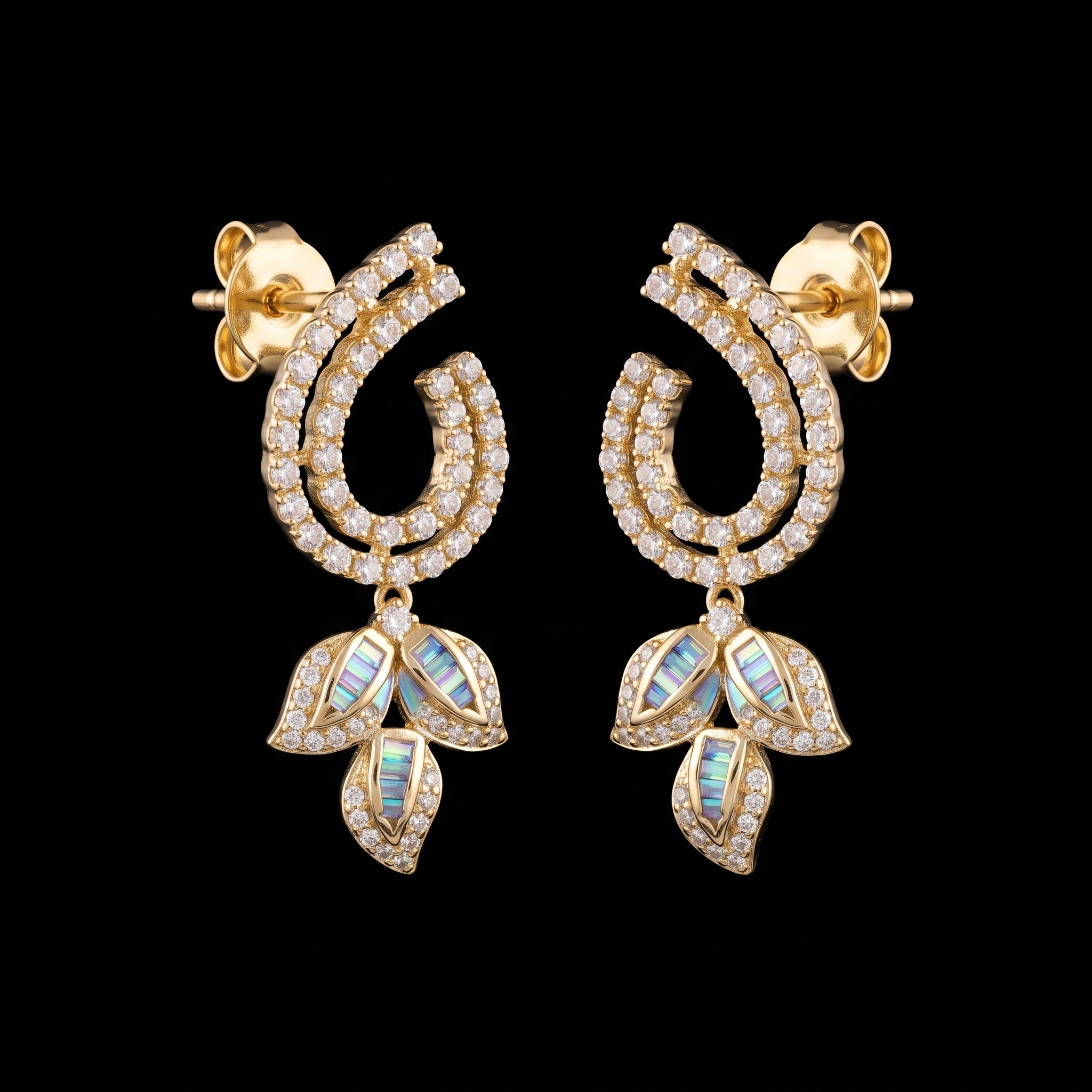 2.51Ct of Long Earring With the Purity of 14K