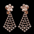 3.14Ct of Long Earring With the Purity of 14K